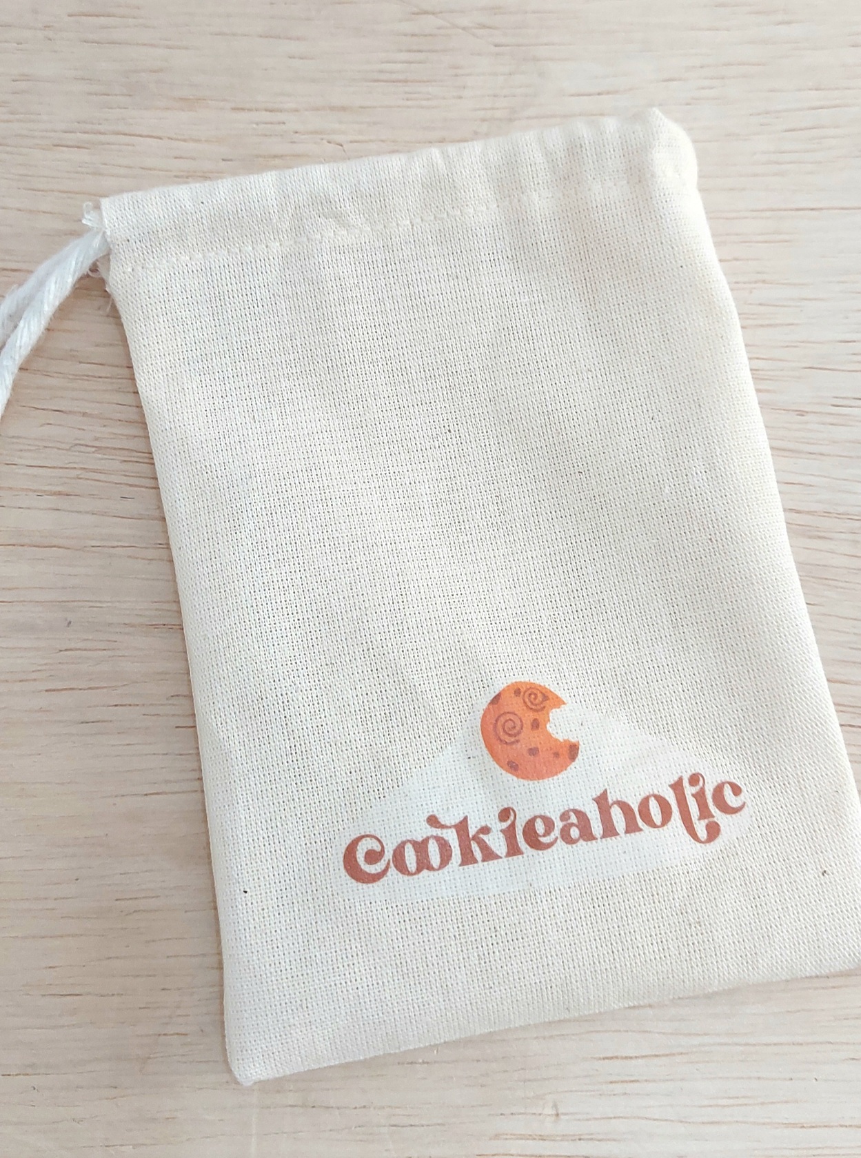 Saquinho Cookie - Logotipo - Cordão Embutido 10x13cm - Embalagem Ecológica