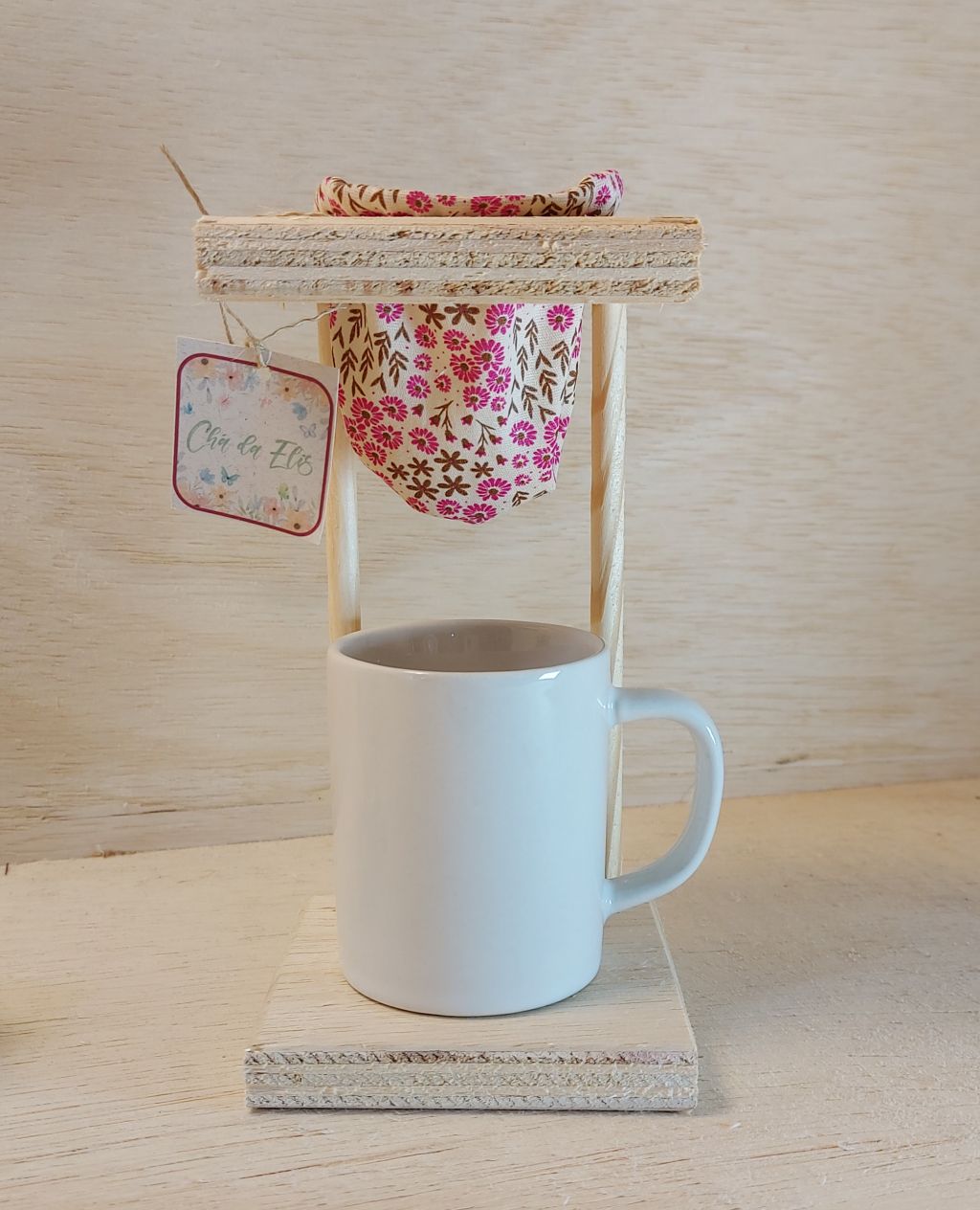 Mini Coador Chá de Bebê com Tag
