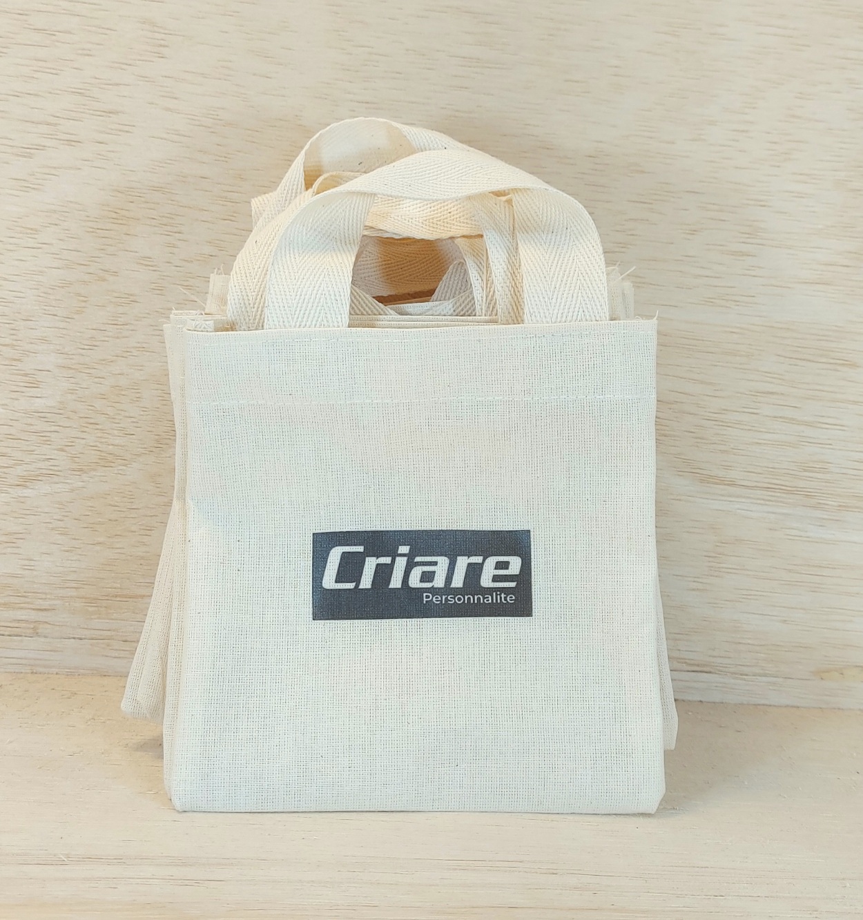 Sacolinha Minibag Móveis - Sua Marca - Personalizada - Estampa Padrão - Algodão Cru - Brinde Empresarial